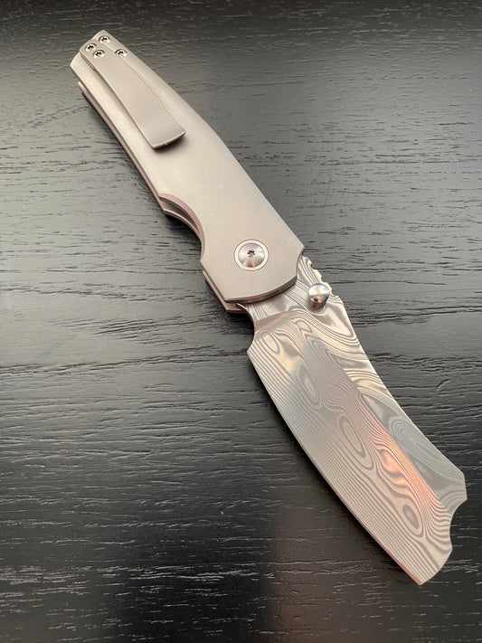 Button Barber - BeadBlast/ Damasteel