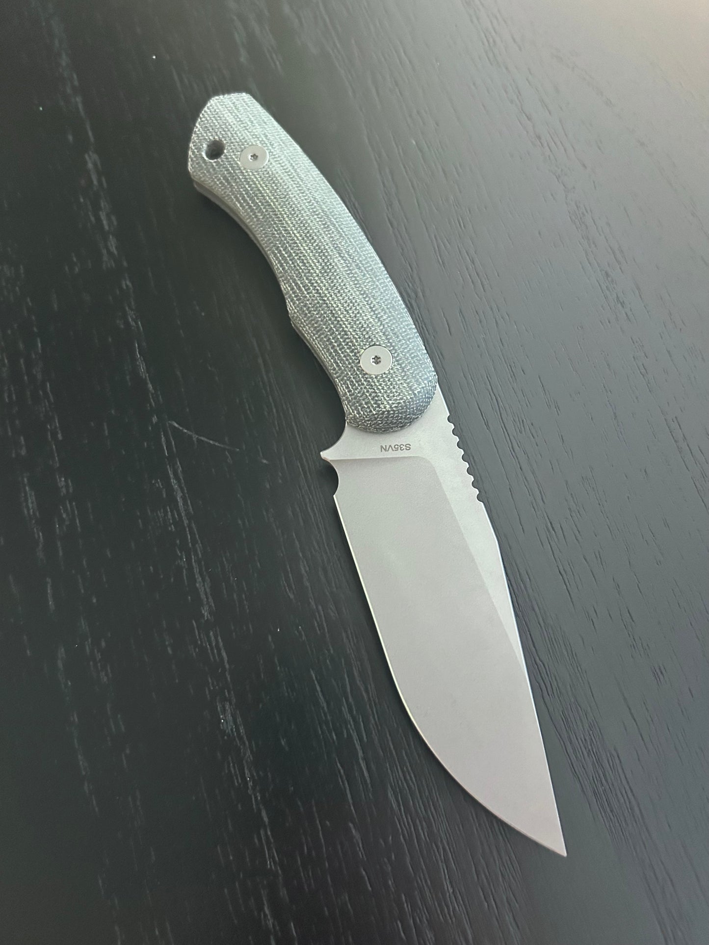 Alpha (S35VN/Stonewash/Black Micarta)