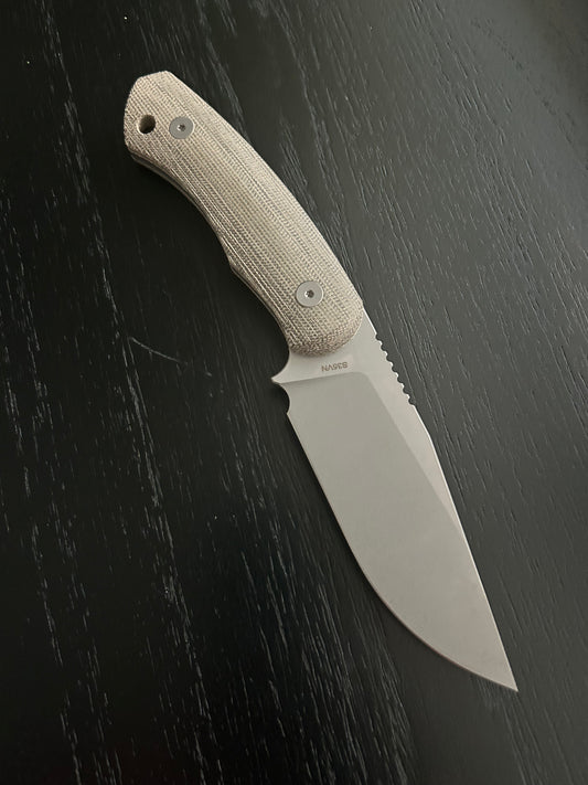 Alpha (S35VN/Stonewash/Green Micarta)