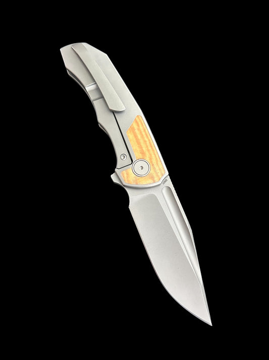 Inlay TiCK (Natural/White Linen Micarta/ Stonewash)