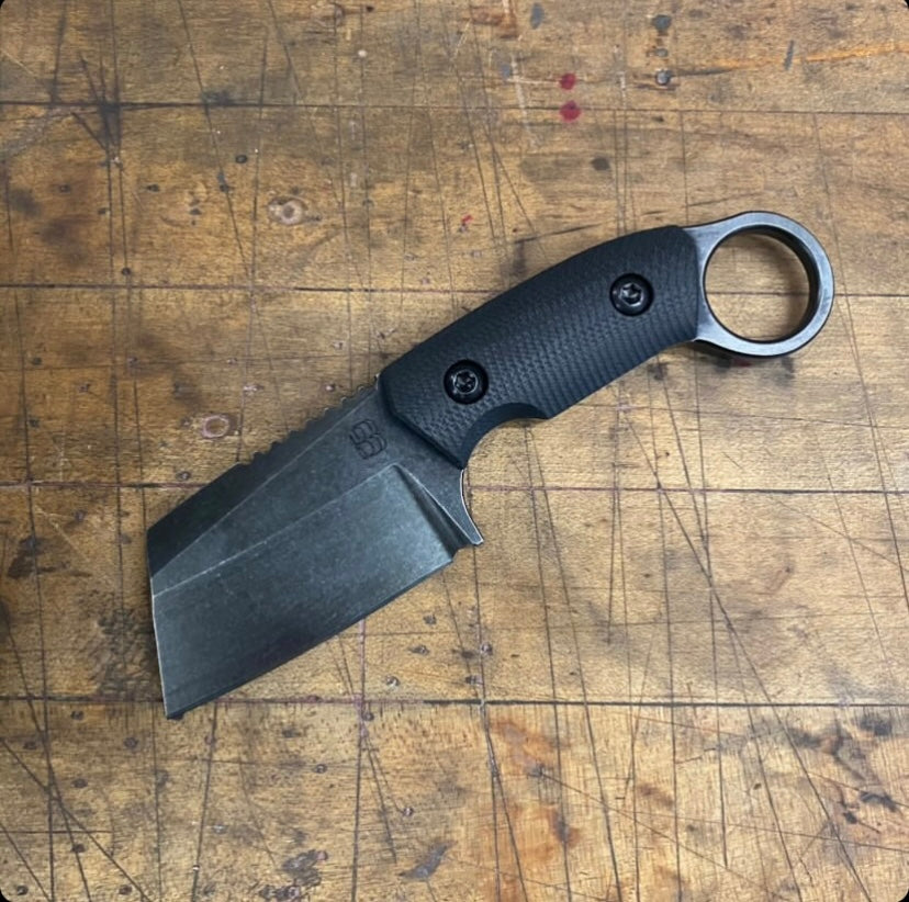 Edc Cleaverito Black Stonewash/ Black G10
