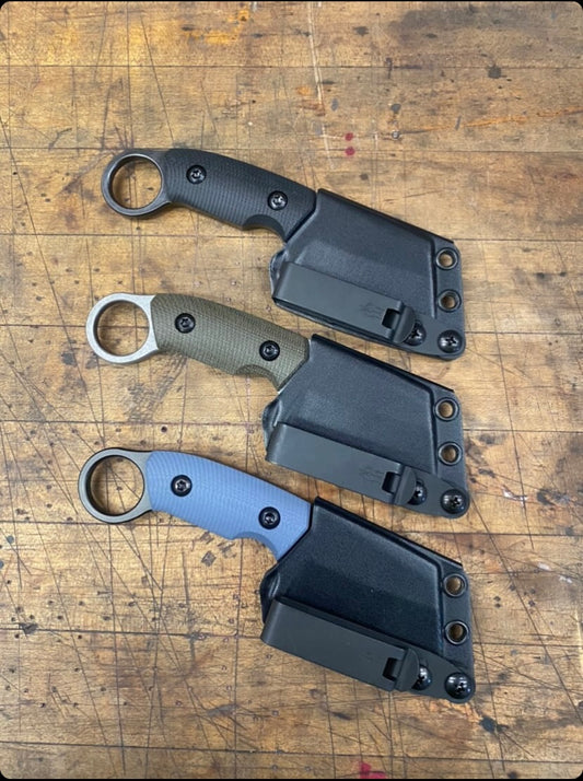 EDC Cleaverito Stonewash Green Micarta