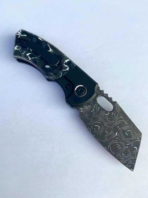 Fat Carbon/Damascus Mini SLiM #4