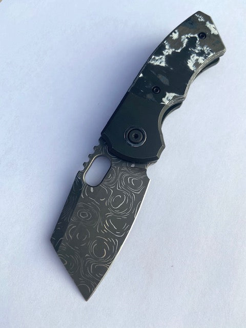 Fat Carbon/Damascus Mini SLiM #4
