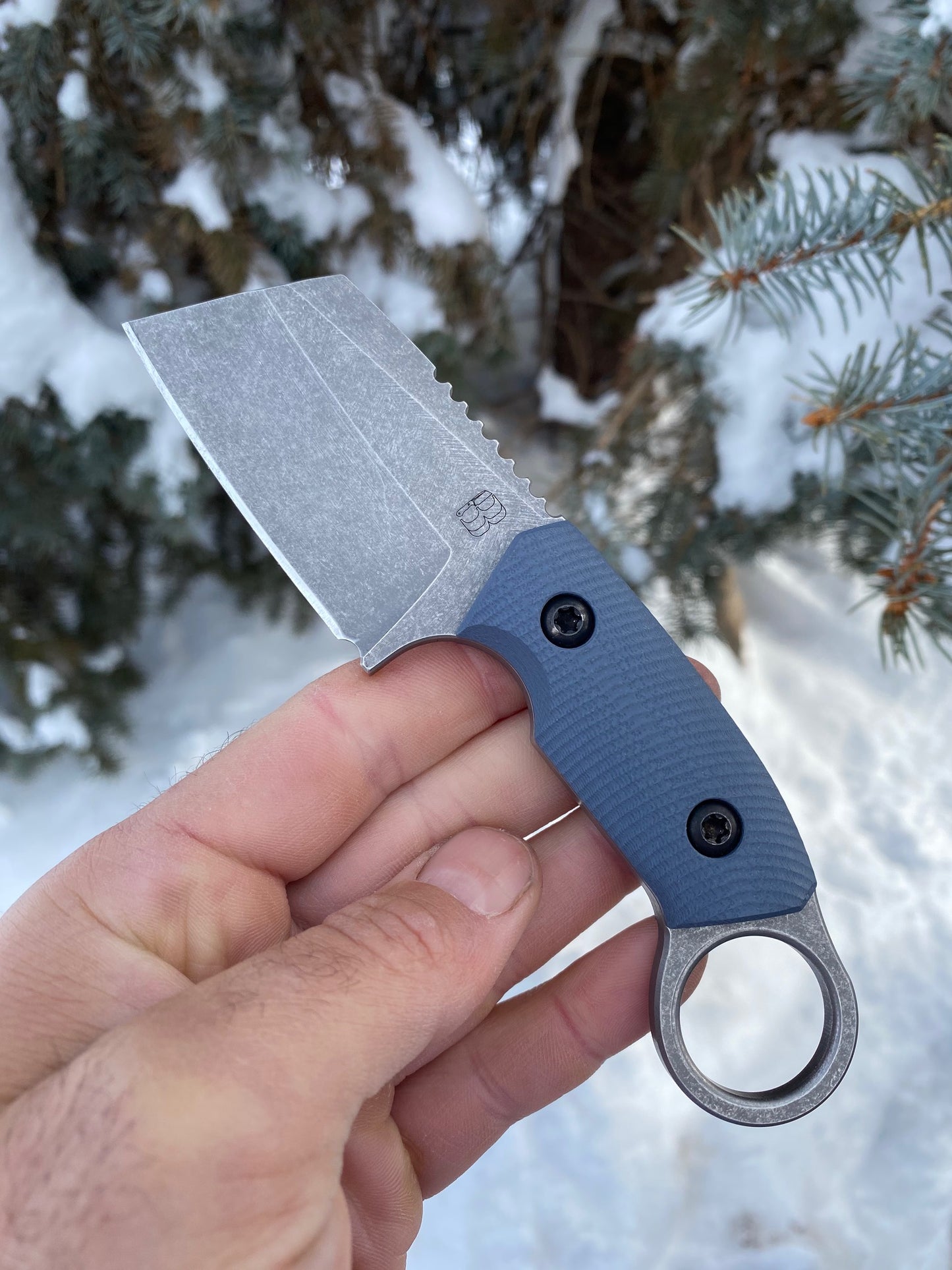 Edc Cleaverito Stonewash/ Grey G10