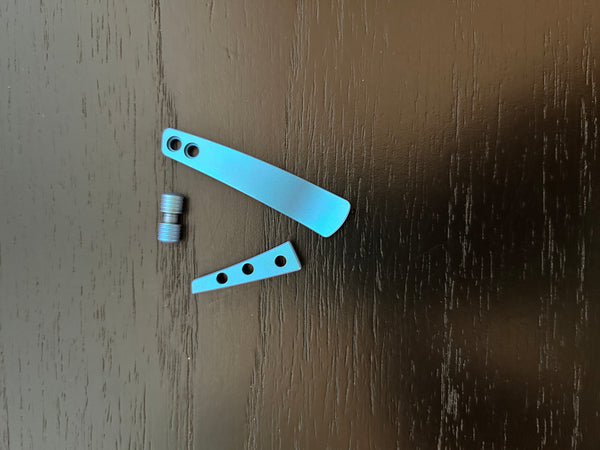 Button Barber Blue ANo Ti Kit