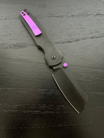 Button Barber - Black With Purple