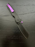 Button Barber - Black With Purple