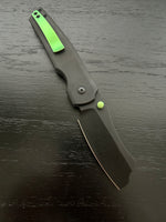 Button Barber - Black With Green