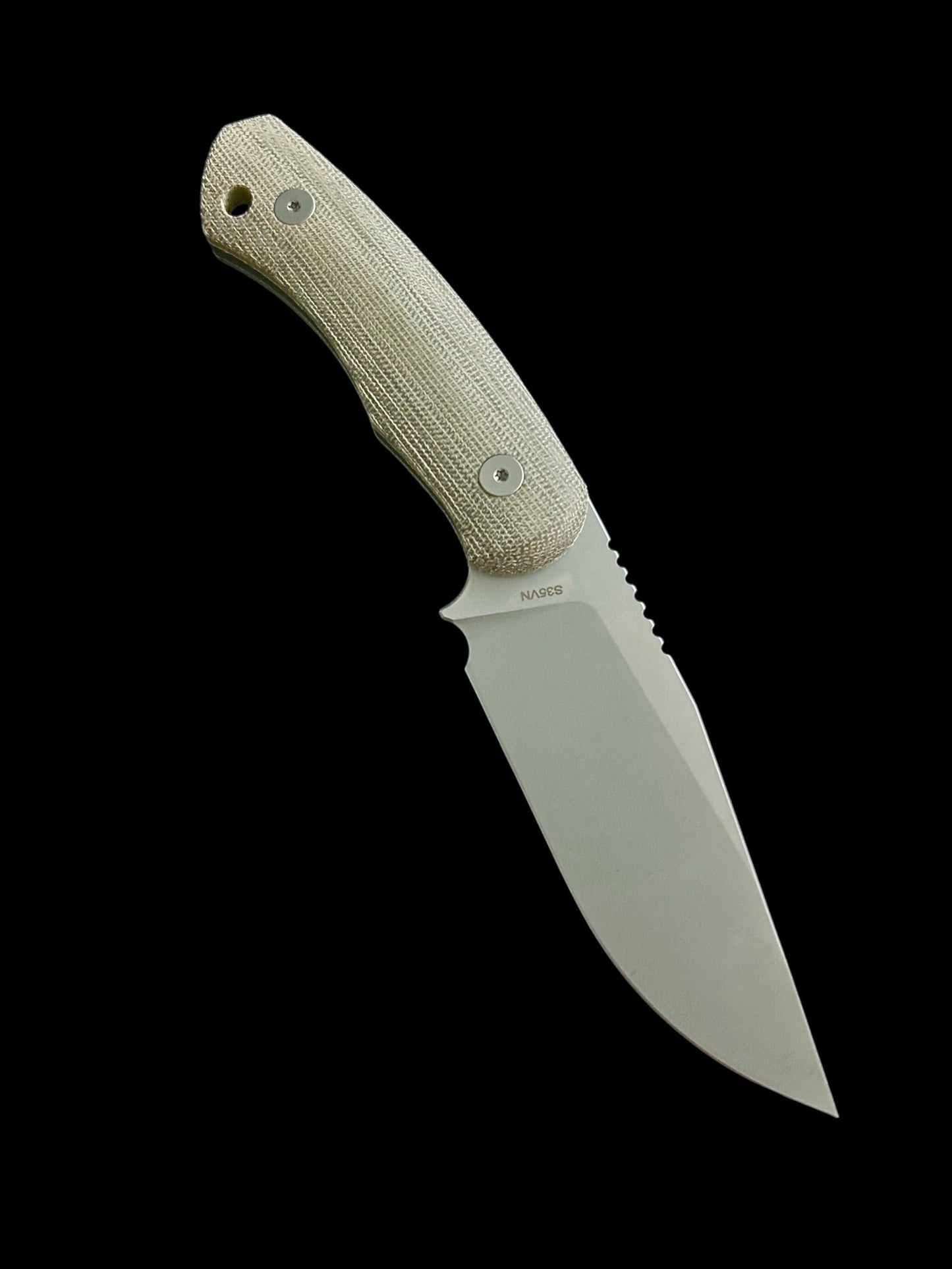 Alpha (S35VN/Stonewash/Green Micarta)