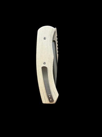 Alpha Liner Lock (Green Micarta/ DLC satin)