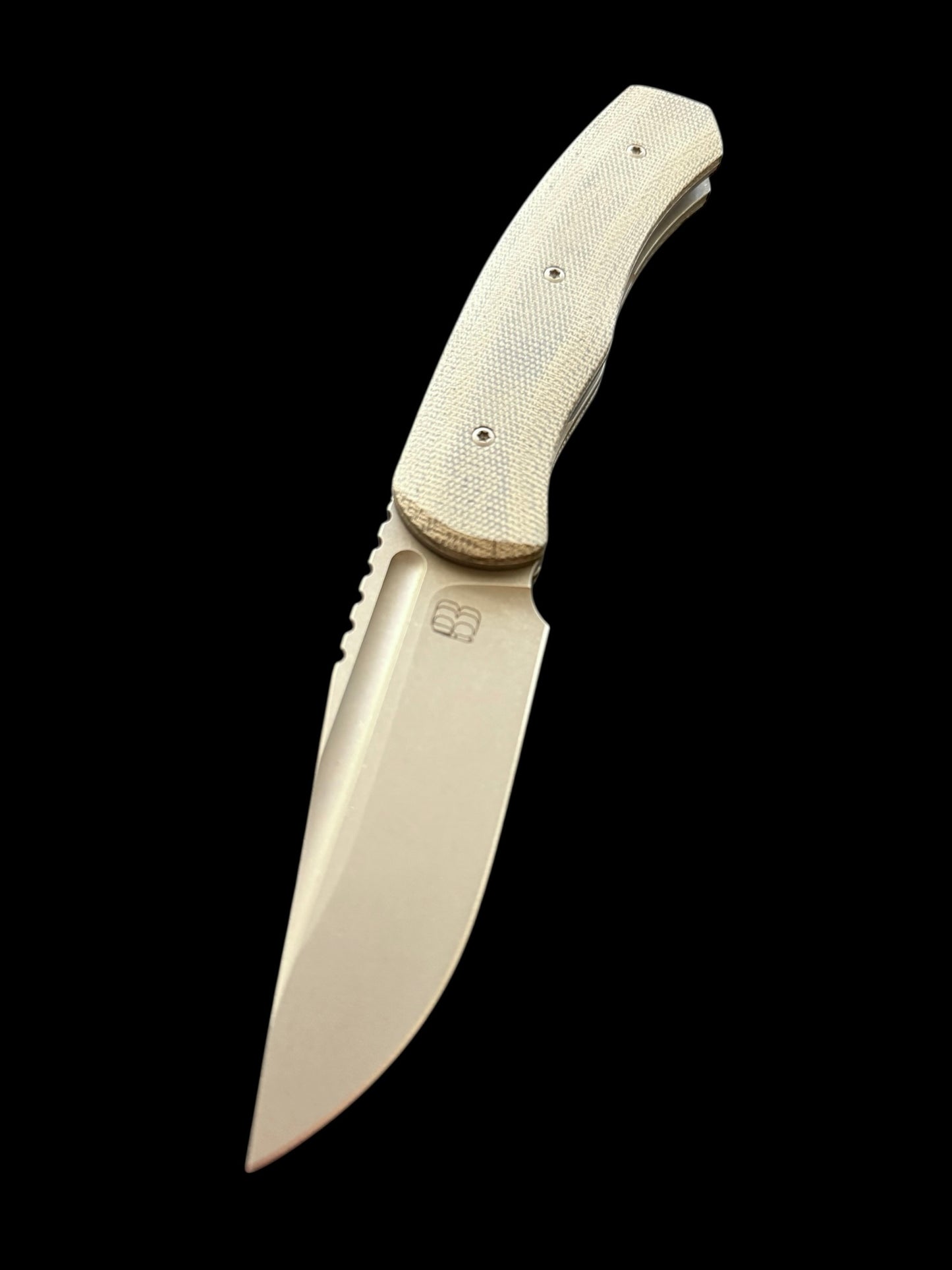 Alpha Liner Lock (Green Micarta/ Sandblast & stonewash)
