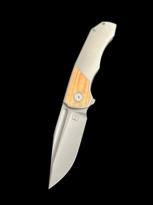 Inlay TiCK (Natural/White Linen Micarta/ Stonewash)