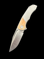 Inlay TiCK (Natural/White Linen Micarta/ Satin)