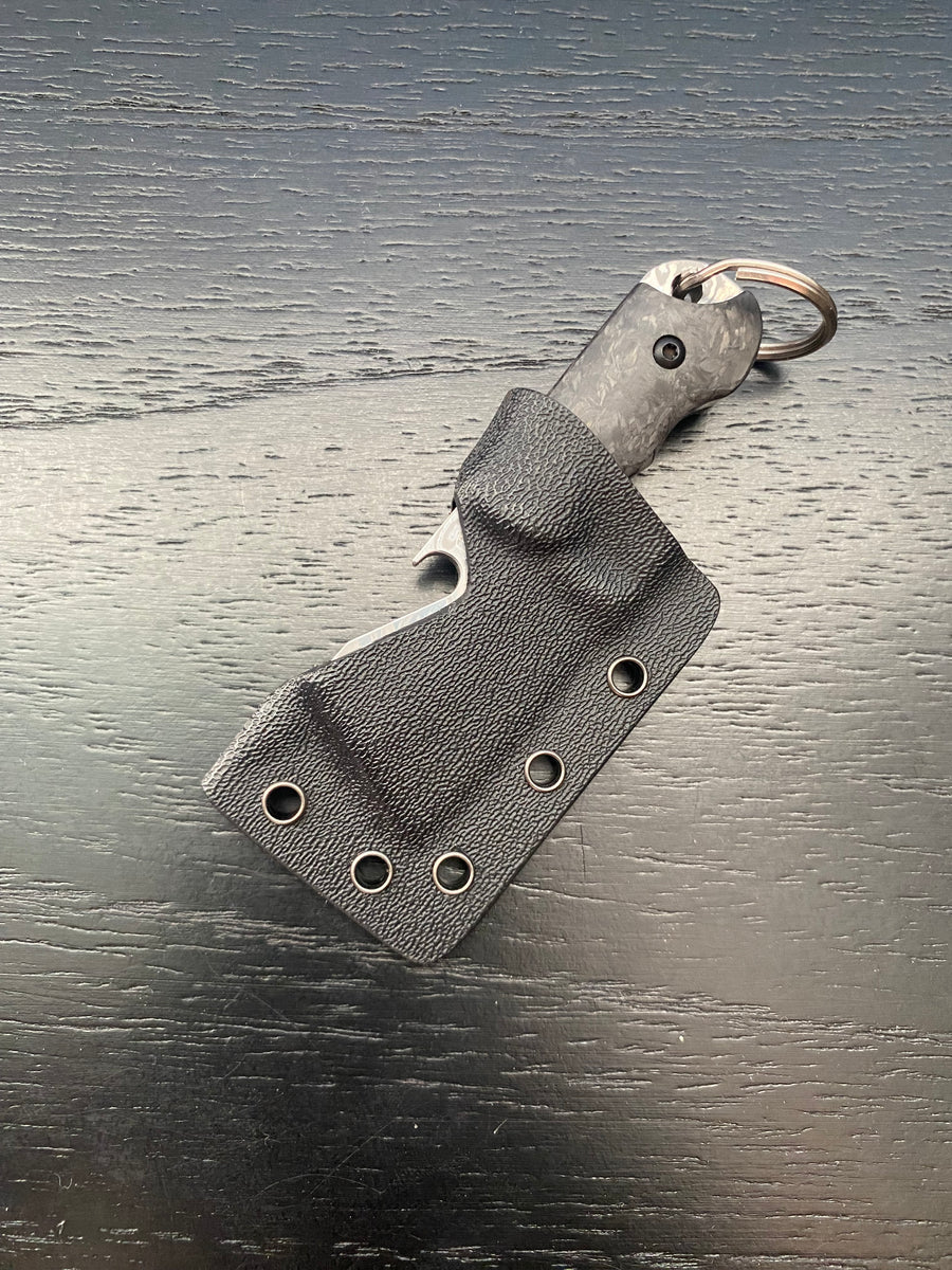 Damascus Bottle Butcher (Carbonfiber) BergBlades