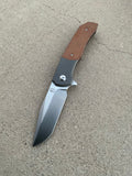 Iron Wolf (Brown micarta & Satin)