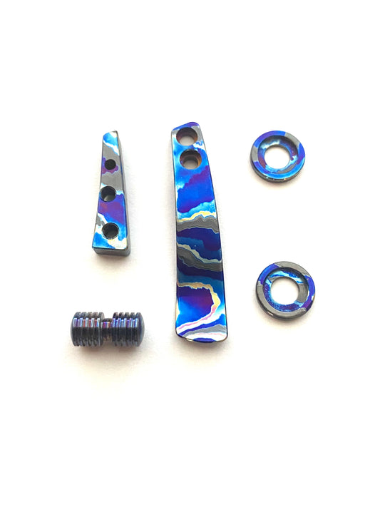 Mini Barber Black Timascus Kit (NO PIVOT COLLARS)