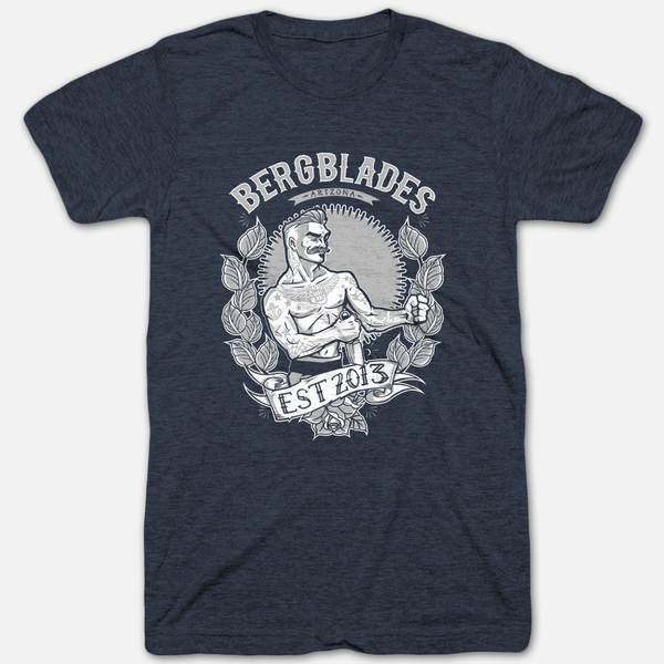 BergBlades Vintage Navy T-Shirt