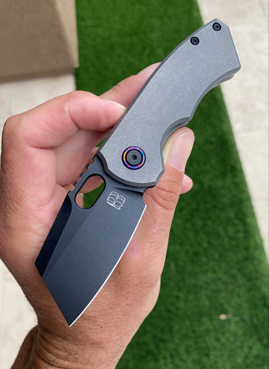 Black/Stonewash Timascus Mini SLiM